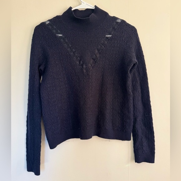 Sezane Navy Anneli Sweater / Wool sweater - Picture 1 of 7